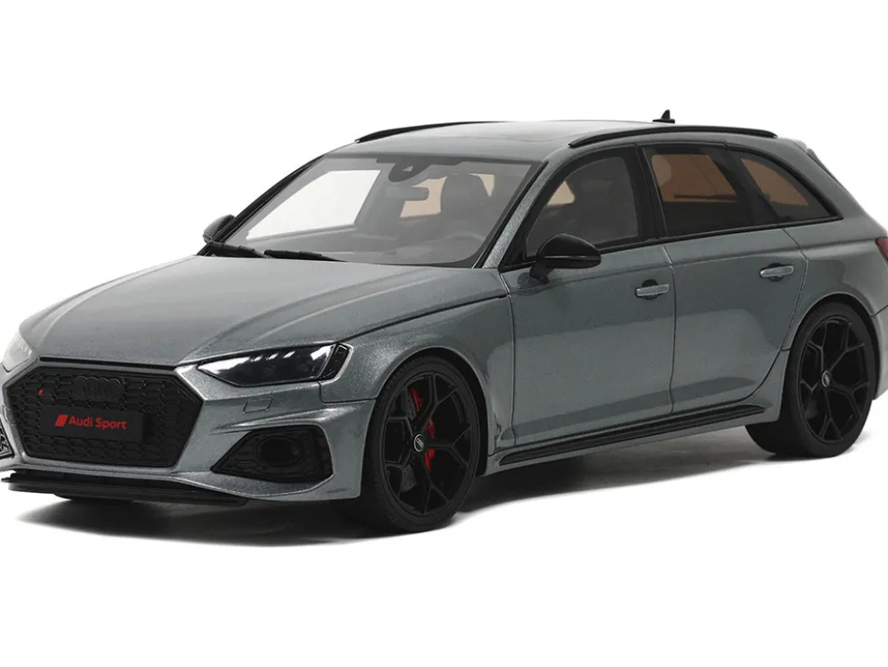 Audi RS 4 Competition Gray Metallic 1/18 Model Car by GT Spirit