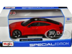 2022 Audi RS e Tron GT Red with Black Top and Sunroof Special Edition Series 1/25 Diecast Model Car Maisto 32907RD
