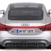 2022 Audi RS e tron GT Silver Metallic with Sunroof 1/18 Diecast Model Car Bburago 11050sil