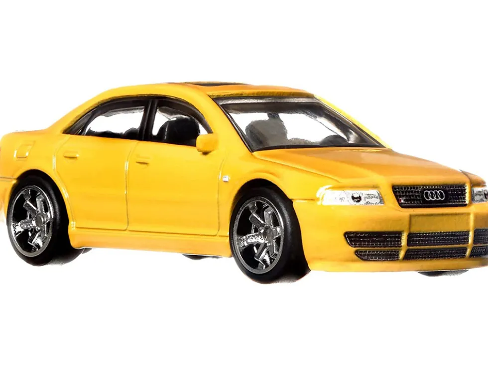 Audi S4 Quattro with Sunroof Yellow Deutschland Design Series Diecast Model Car Hot Wheels HCJ95