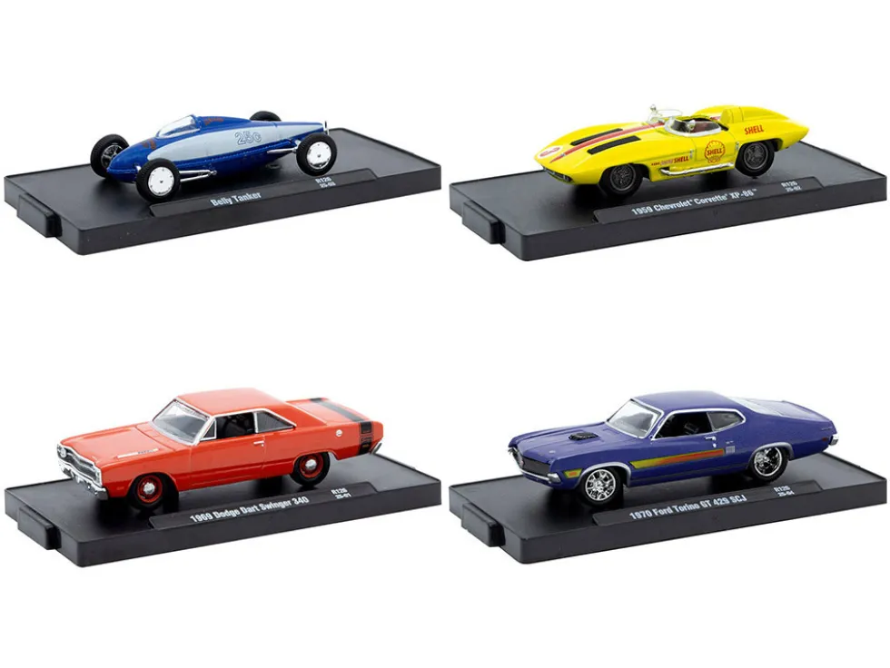 Auto-Drivers Set of 4 pieces in Blister Packs Release 126 Limited Edition to 9600 pieces Worldwide 1/64 Diecast Model Cars by M2 Machines