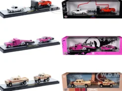 Auto Haulers Set of 3 Trucks Release 95 Limited Edition to 6000 pieces Worldwide 1/64 Diecast Models by M2 Machines