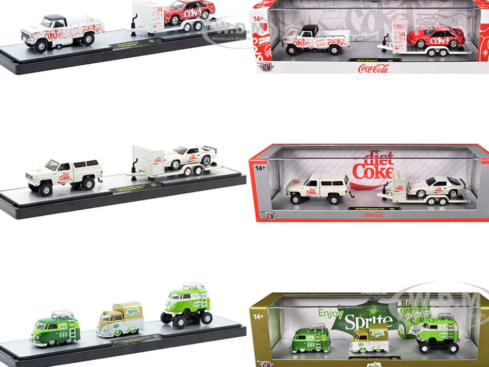 Auto Haulers "Soda" Set of 3 pieces Release 39 Limited Edition to 8000 pieces Worldwide 1/64 Diecast Models by M2 Machines