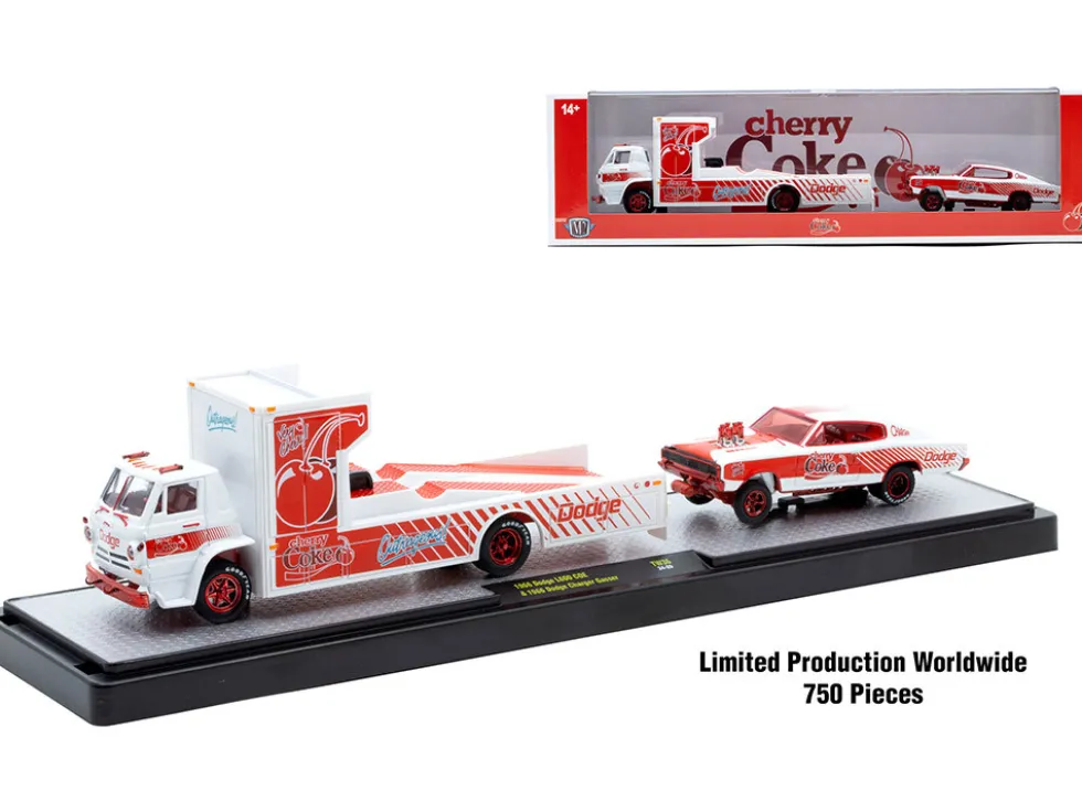 Auto Haulers "Soda" Set of 3 pieces Release 36 Limited Edition to 8000 pieces Worldwide 1/64 Diecast Models by M2 Machines