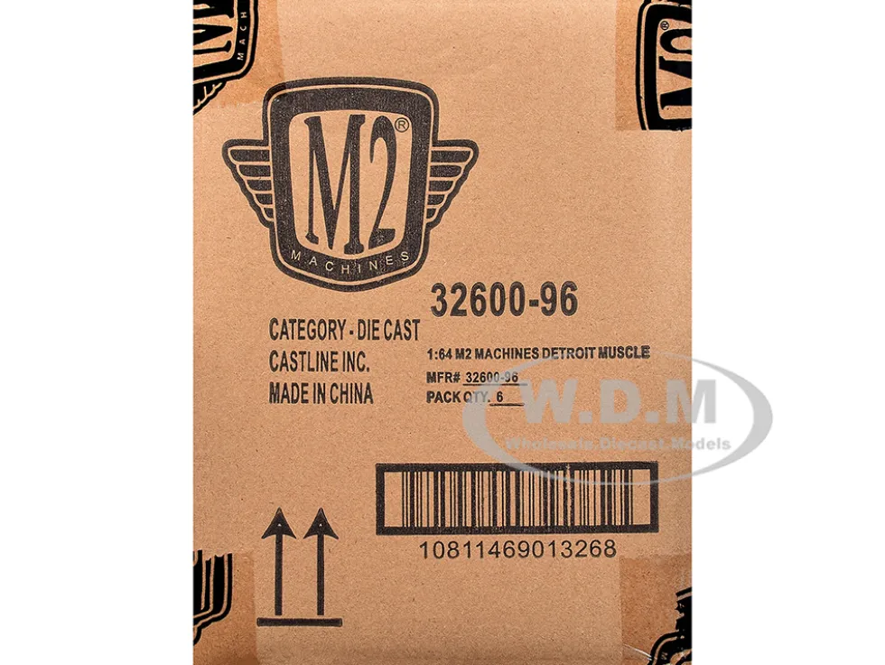 Auto Meets Set of 6 Cars IN DISPLAY CASES Release 96 Limited Edition 1/64 Diecast Model Cars by M2 Machines