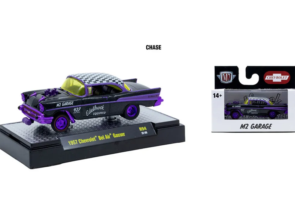 Auto Meets Set of 6 Cars IN DISPLAY CASES Release 94 Limited Edition 1/64 Diecast Model Cars by M2 Machines