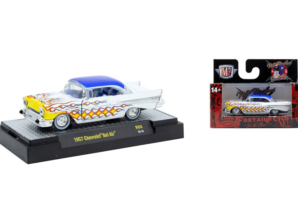 Auto Meets Set of 6 Cars IN DISPLAY CASES Release 88 Limited Edition 1/64 Diecast Model Cars by M2 Machines