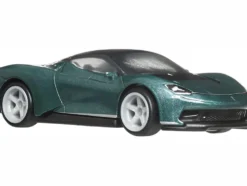 Automobili Pininfarina Battista Green Metallic with Black Top "Euro Speed" Series Diecast Model Car by Hot Wheels