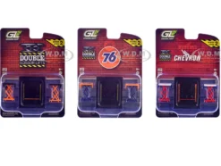 Automotive "Double Scissor Lifts" Series #2 Set of 3 pieces 1/64 Diecast Models by Greenlight
