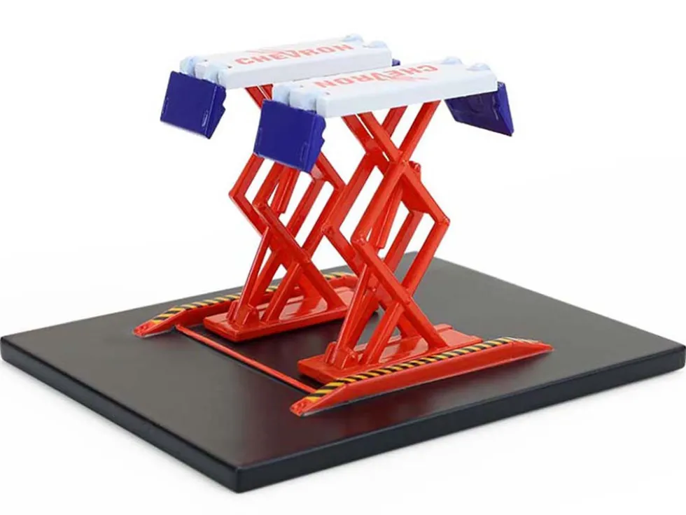 Automotive "Double Scissor Lifts" Series #2 Set of 3 pieces 1/64 Diecast Models by Greenlight
