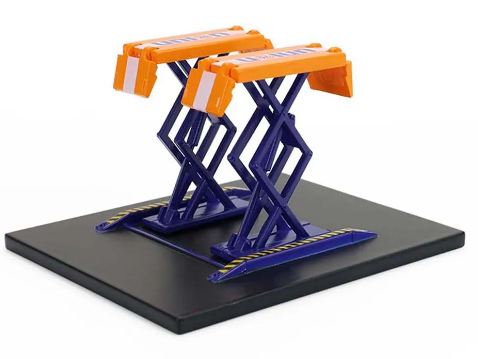 Automotive "Double Scissor Lifts" Series #2 Set of 3 pieces 1/64 Diecast Models by Greenlight