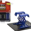 Automotive Double Scissor Lift Blue Double Scissor Lifts Series 1 1/64 Diecast Model Greenlight 16160A