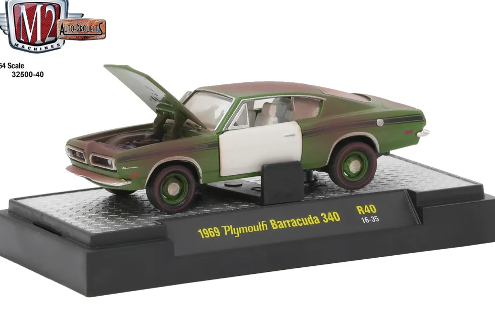 Auto Projects 6 Piece Set Release 40 IN DISPLAY CASES 1/64 Diecast Model Cars M2 Machines 32500-40