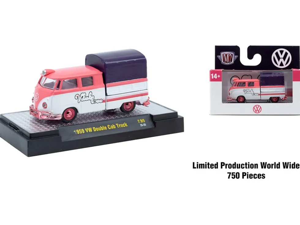 Auto-Thentics 6 piece Set Release 99 IN DISPLAY CASES Limited Edition 1/64 Diecast Model Cars by M2 Machines