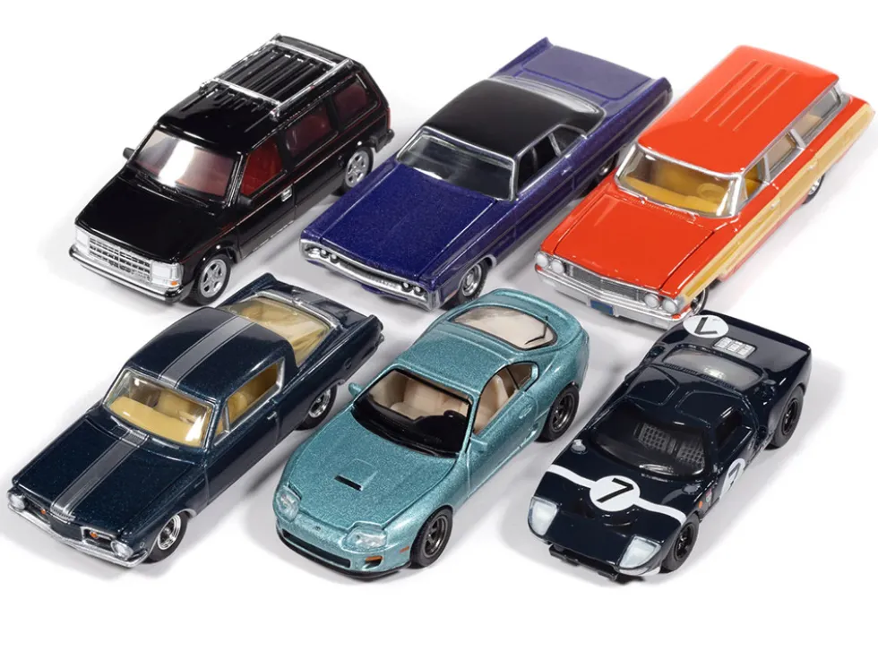 Auto World Premium 2025 Release 3 Set B of 6 pieces 1/64 Diecast Model Cars by Auto World