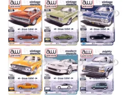 Auto World Premium 2025 Release 2 Set A of 6 pieces 1/64 Diecast Model Cars by Auto World