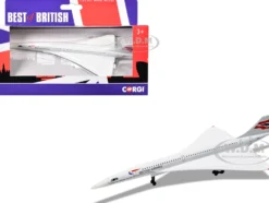 BAe/Aerospatiale Concorde Commercial Aircraft "British Airways" White "Best of British" Series Diecast Model by Corgi