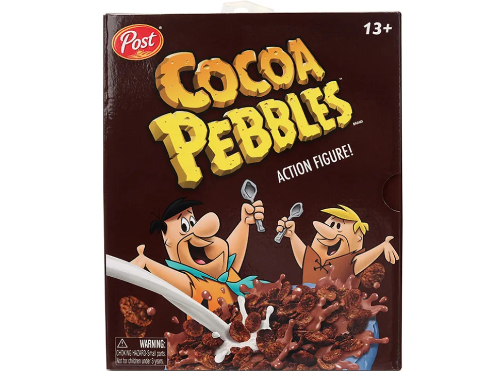Barney Rubble 4.5" Moveable Figure with Accessories and Alternate Head and Hands "The Flintstones - Post Cocoa Pebbles" Model by Jada