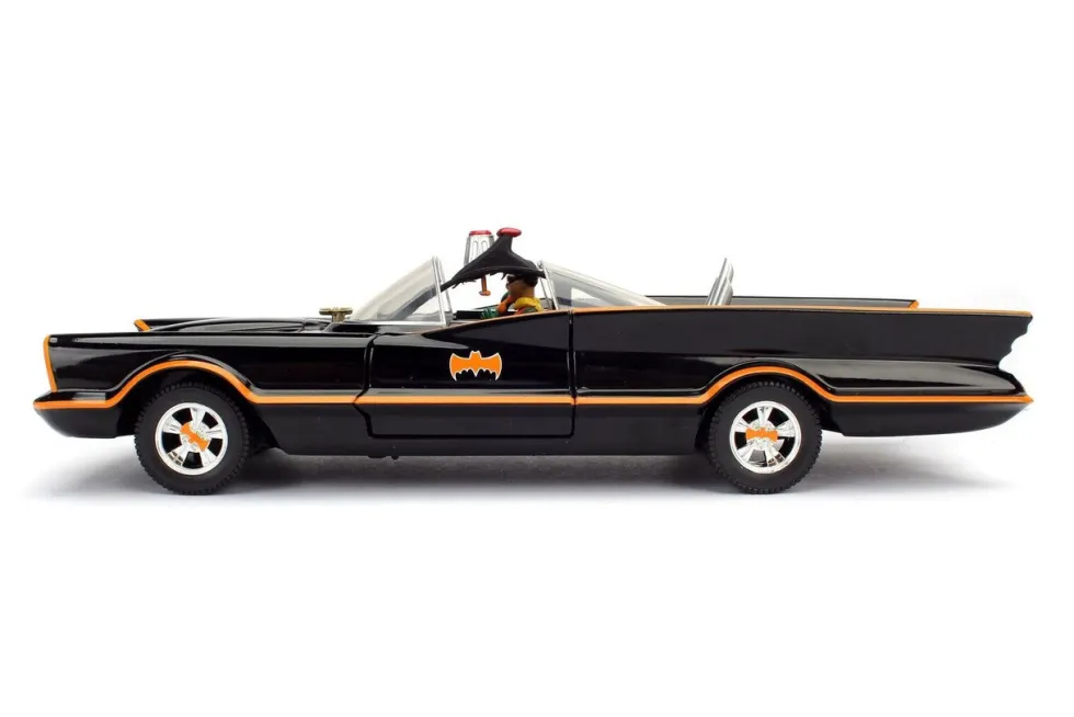 Batman Classic TV Series (1966) Batmobile Batman and Robin in 1/24 Diecast Model Car Jada 98259