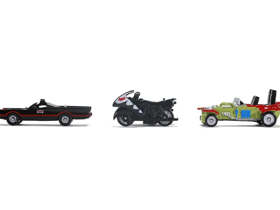 Batman 1966 1968 Classic TV Series 3 piece Set Nano Hollywood Rides Diecast Models Jada 31988