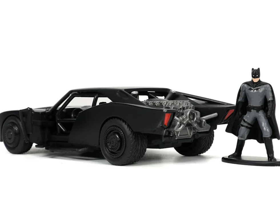Batmobile Matt Black Batman Diecast Figurine The Batman 2022 Movie DC Comics 1/32 Diecast Model Car Jada 32042