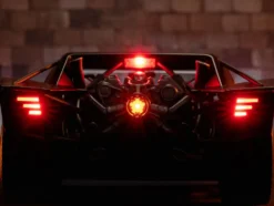 Batmobile Matt Black with Lights Batman Diecast Figurine The Batman 2022 Movie DC Comics 1/18 Diecast Model Car Jada 32504