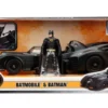 1989 Batmobile with Diecast Batman Figure 1/24 Diecast Model Car Jada 98260