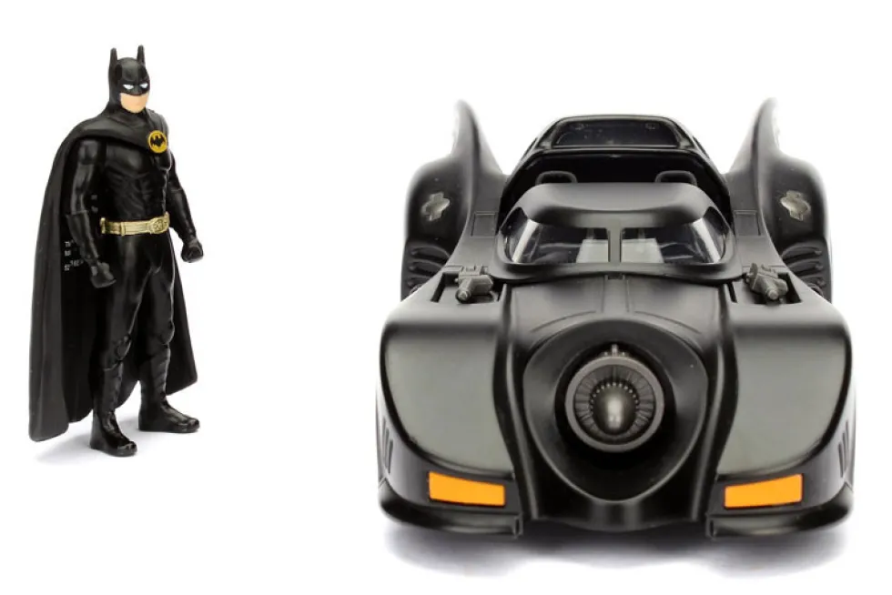 1989 Batmobile with Diecast Batman Figure 1/24 Diecast Model Car Jada 98260
