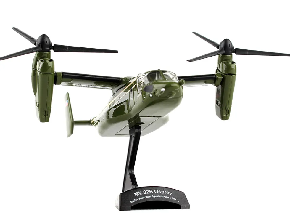 Bell Boeing MV 22B Osprey Marine Helicopter Squadron One HMX 1 United States Marine Corps 1/150 Diecast Model Postage Stamp PS5378-2