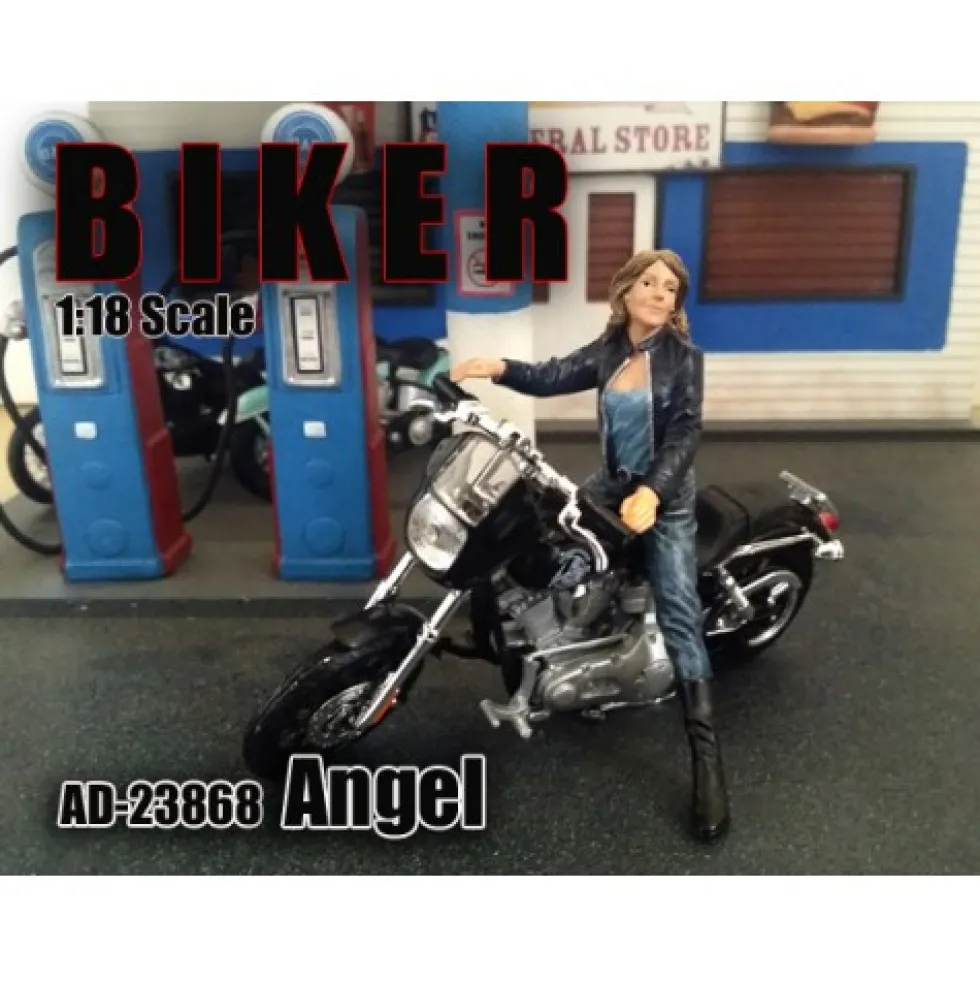 Biker Angel Figure For 1:18 Scale Models American Diorama 23868