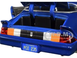 Billy's Chevrolet Camaro Z28 Dark Blue Collectible Coin Stranger Things 2016 TV Series 1/24 Diecast Model Car Jada 31110