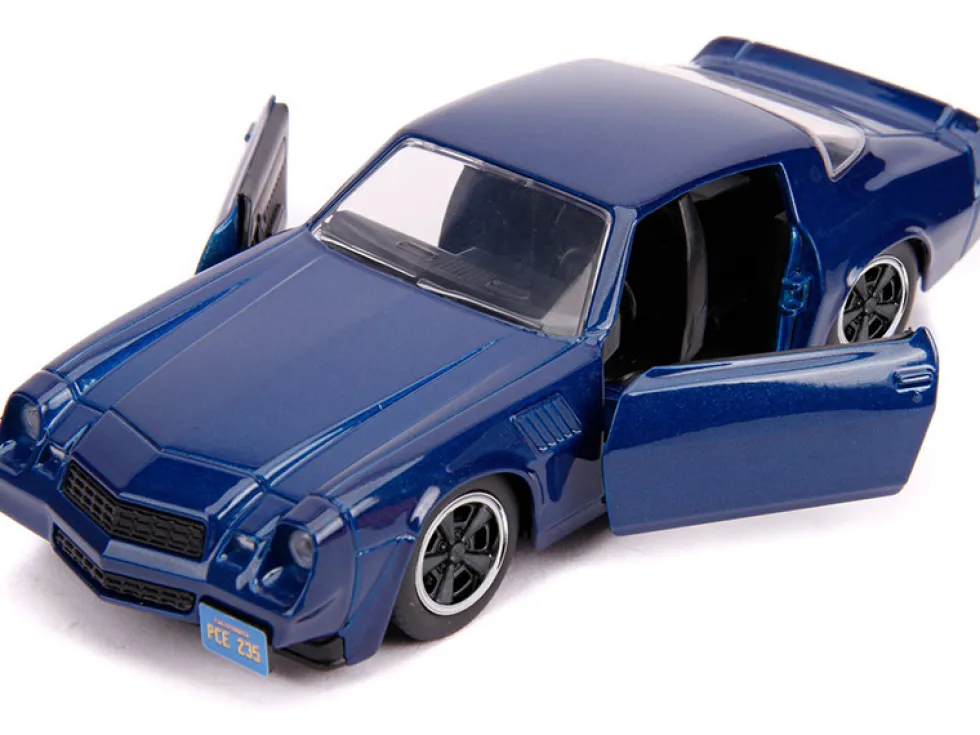 Billy's Chevrolet Camaro Z28 Metallic Dark Blue Stranger Things 2016 TV Series Hollywood Rides 1/32 Diecast Model Car Jada 31113