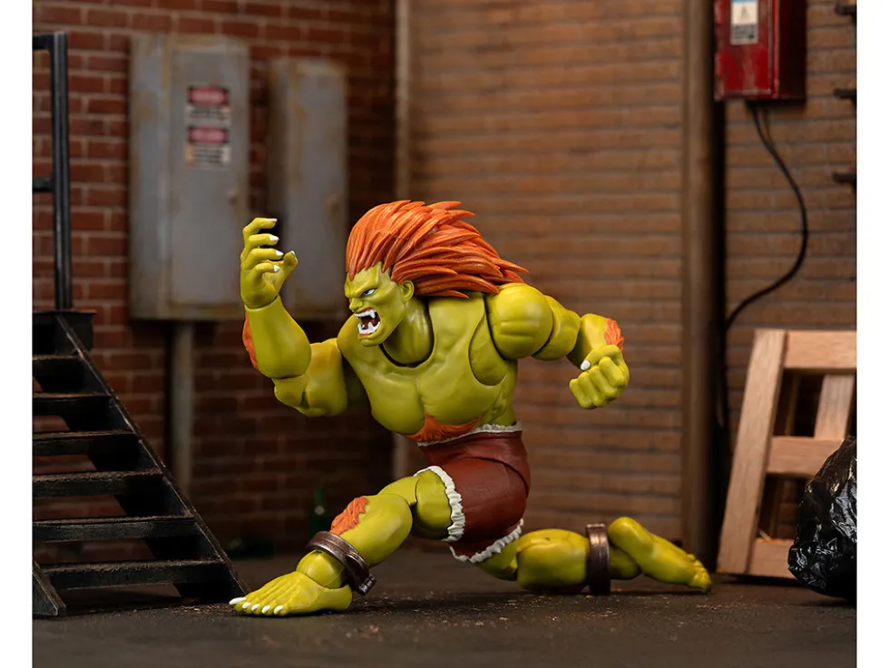 Blanka 7.5" Moveable Figure with Accessories and Alternate Head and Hands "Ultra Street Fighter II: The Final Challengers" (2017) Video Game Model by Jada