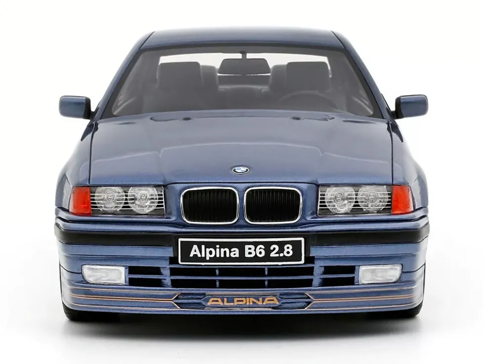 1992 BMW Alpina B6 2.8 Alpina Blue Metallic Limited Edition to 2500 pieces Worldwide 1/18 Model Car by Otto Mobile