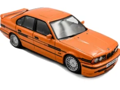 1994 BMW E34 Alpina B10 BiTurbo Orange Metallic with Black Stripes 1/43 Diecast Model Car by Solido