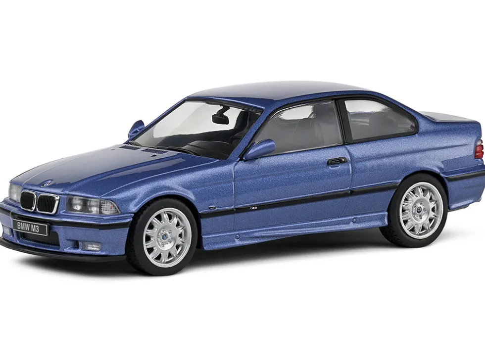 1999 BMW E36 M3 Coupe Estoril Blue Metallic 1/43 Diecast Model Car by Solido