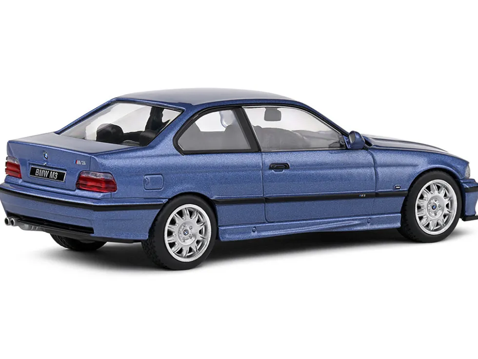 1999 BMW E36 M3 Coupe Estoril Blue Metallic 1/43 Diecast Model Car by Solido