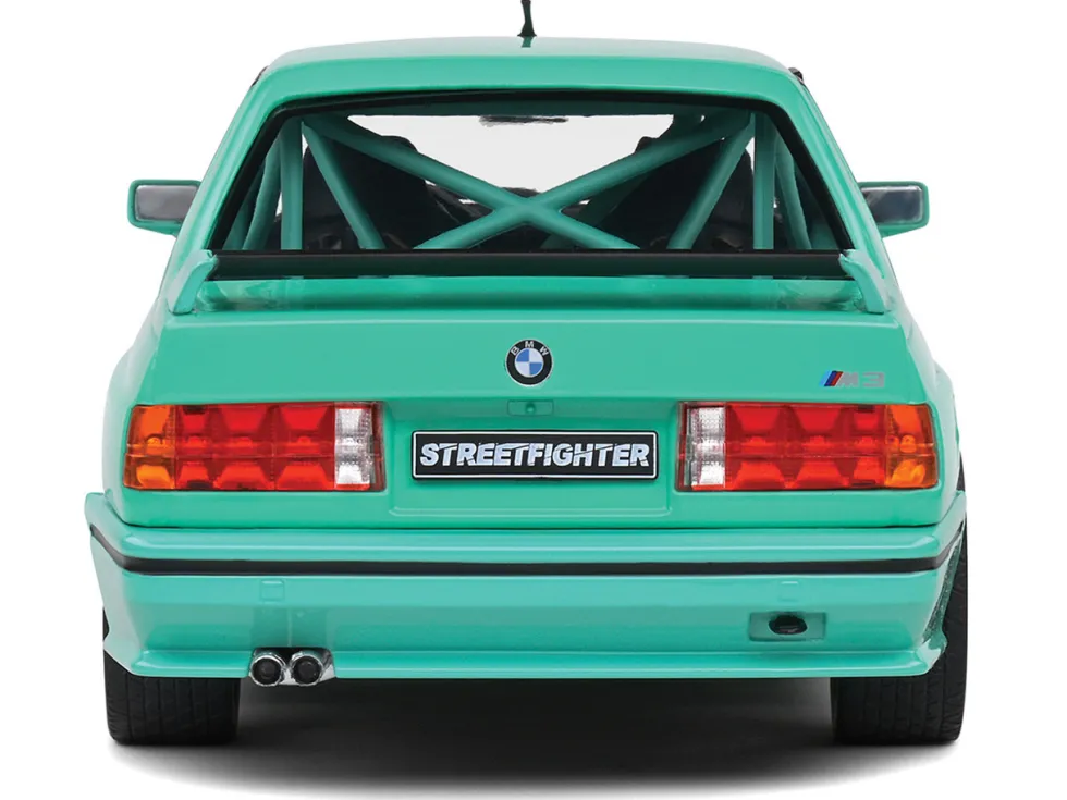 1990 BMW E30 M3 Custom "Drift Missile" Blue 1/18 Diecast Model Car by Solido