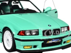1991 BMW E36 M3 "Solido Works" Mint Green with Mint Green Interior 1/18 Diecast Model Car by Solido