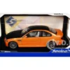 2000 BMW E46 M3 "Solido Works" Orange Metallic with Matt Black Hood and Carbon Top 1/18 Diecast Model Car by Solido