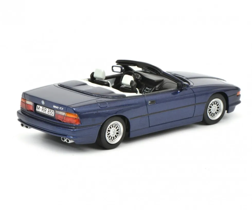 BMW 850i Cabriolet Blue Limited Edition 500 pieces Worldwide 1/18 Model Car Schuco 450006900