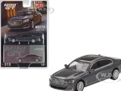 BMW 750Li xDrive Bernina Gray Amber Effect with Sunroof Limited Edition to 2400 pieces Worldwide 1/64 Diecast Model Car True Scale Miniatures MGT00515