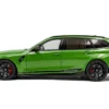 2024 BMW M3 Competition M xDrive Touring Green Metallic with Black Top 1/18 Diecast Model Car by Solido