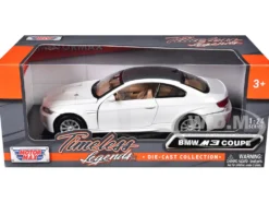 BMW M3 E92 Coupe White 1/24 Diecast Model Car Motormax 73347