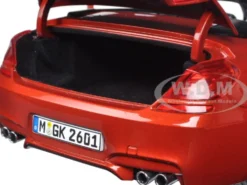 BMW M6 F12M Convertible Sakhir Orange 1/18 Diecast Model Car Paragon Models 97063