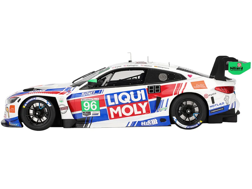 BMW M4 GT3 EVO #96 Robby Foley - Patrick Gallagher - Jens Klingmann - Jake Walker "Turner Motorsport" IMSA "Hours of Daytona" (2025) 1/18 Model Car by Top Speed