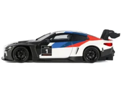 BMW M4 GT3 #1 White with Black, Blue and Red Graphics "GT Racing" Series 1/24 Diecast Model Car by Motormax
