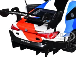 BMW M4 GT3 #1 White with Black, Blue and Red Graphics 