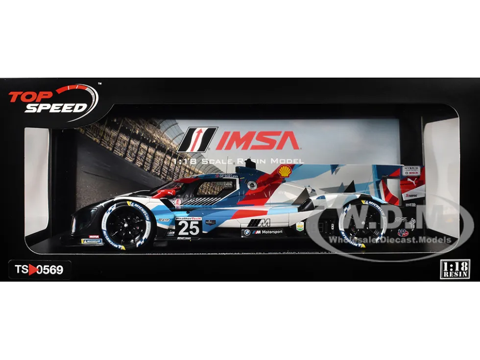 BMW M Hybrid V8 GTP #25 Connor De Phillippi - Maxime Martin - Rene Rast - Nick Yelloly "BMW M Team RLL" "24 Hours of Daytona" (2024) 1/18 Model Car by Top Speed