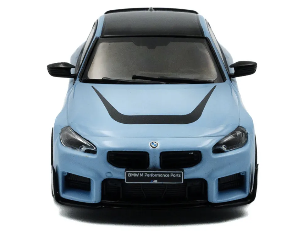 2023 BMW M2 M Performance Zandvoort Blue with Black Top 1/43 Diecast Model Car by Solido